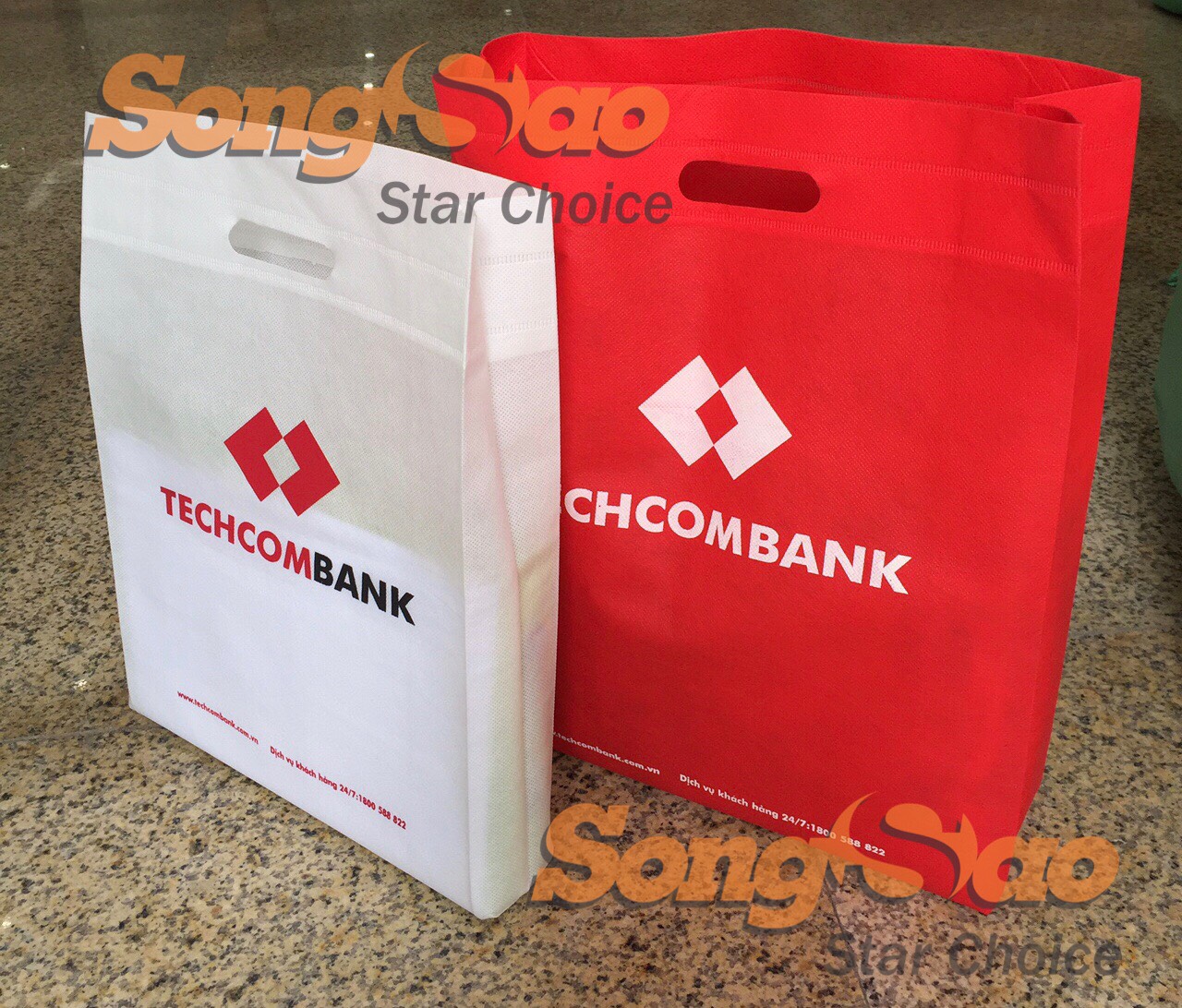 Túi vải không dệt in Techcombank
